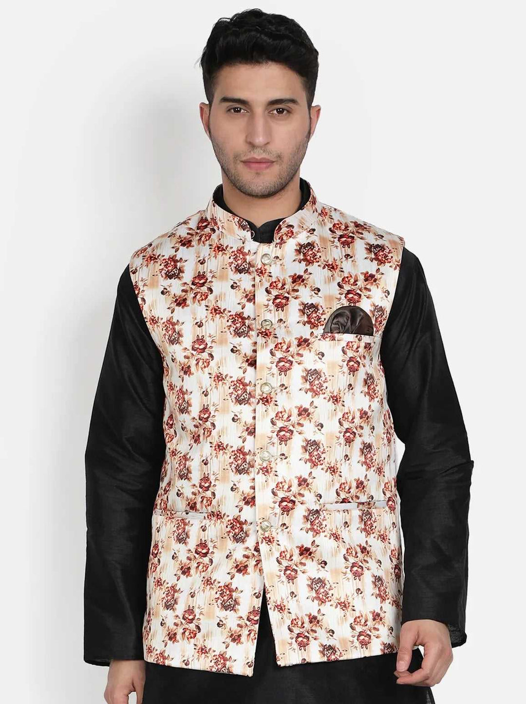 Elevate Your Style Brown and Red Nehru Jackets for Men