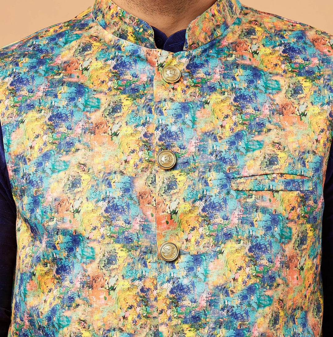 Timeless Elegance Discover Our Exquisite Multi Color Nehru Jackets for Men