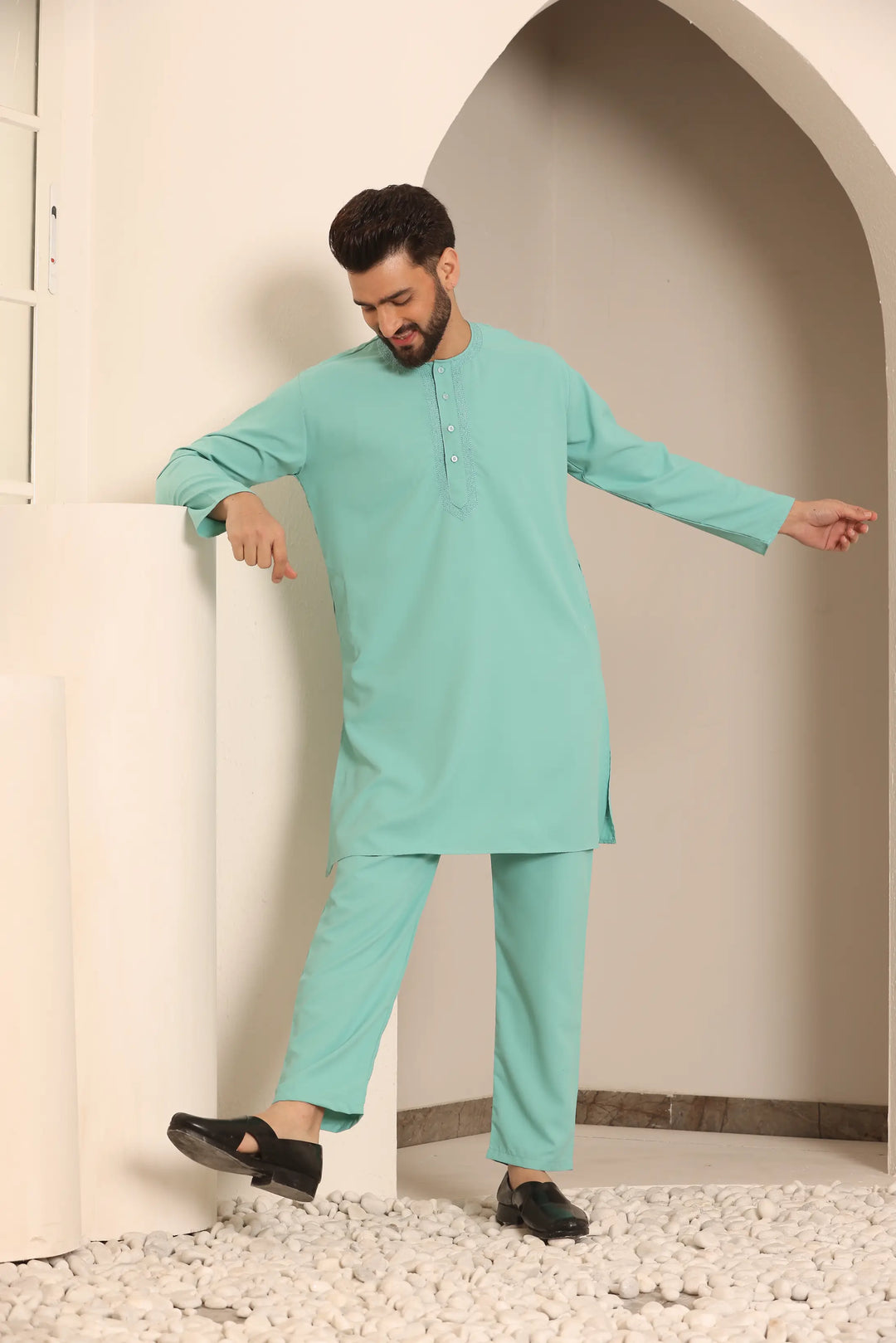 Pastel Green  Nightwear Kurta Pajama Collection