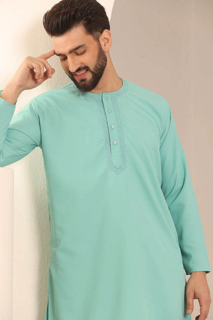 Pastel Green  Nightwear Kurta Pajama Collection