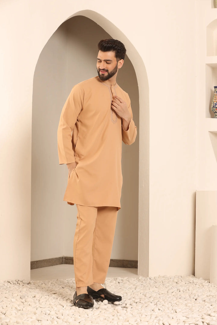 Rose Gold Men's Nightwear Kurta Pajama Collection