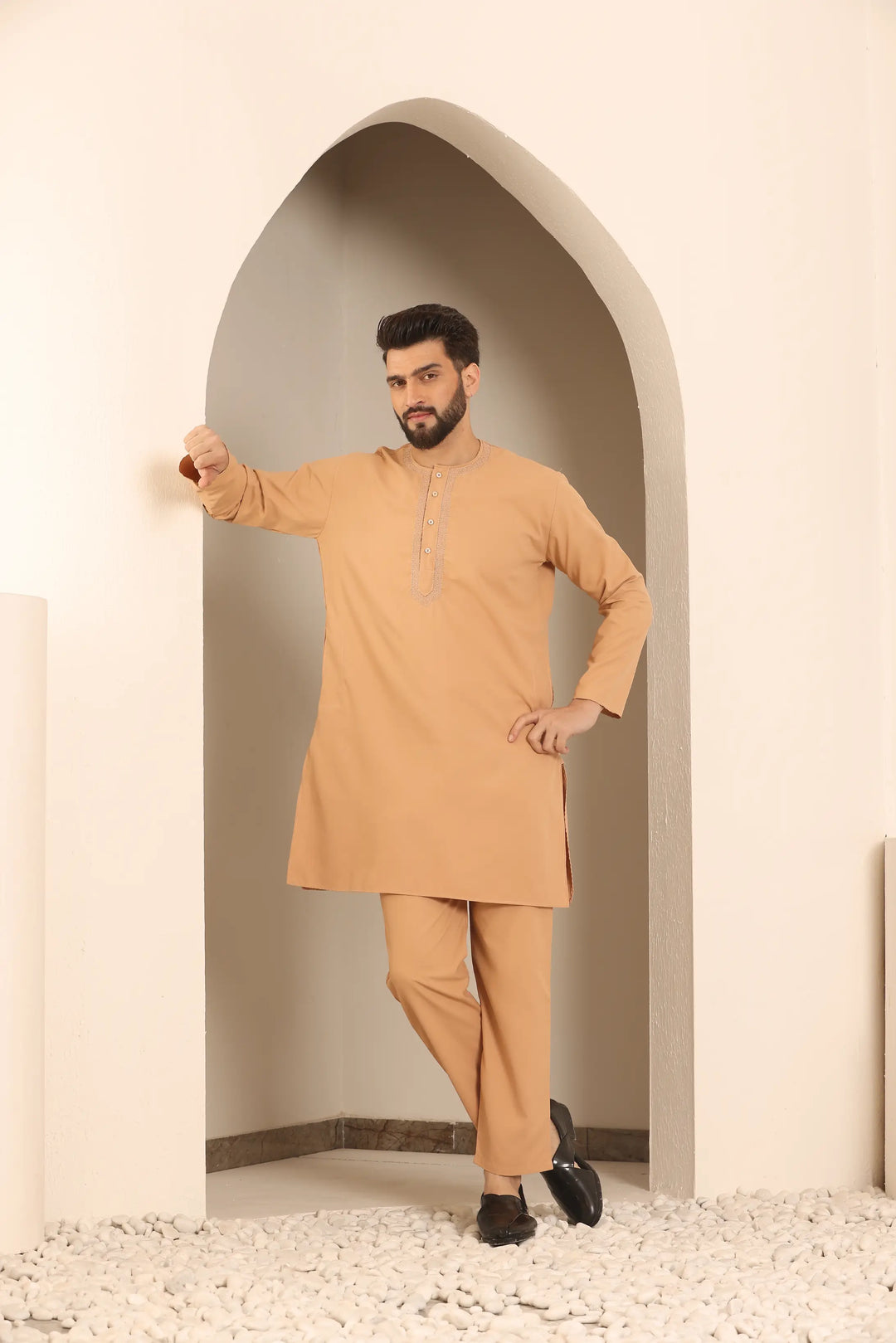 Rose Gold Men's Nightwear Kurta Pajama Collection