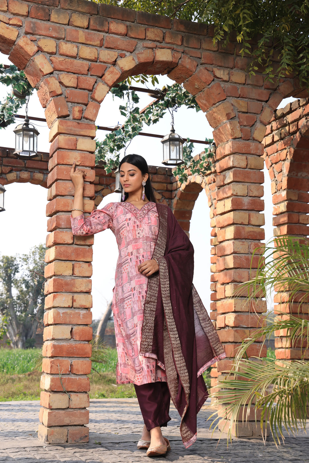 Pink Afghani Suit