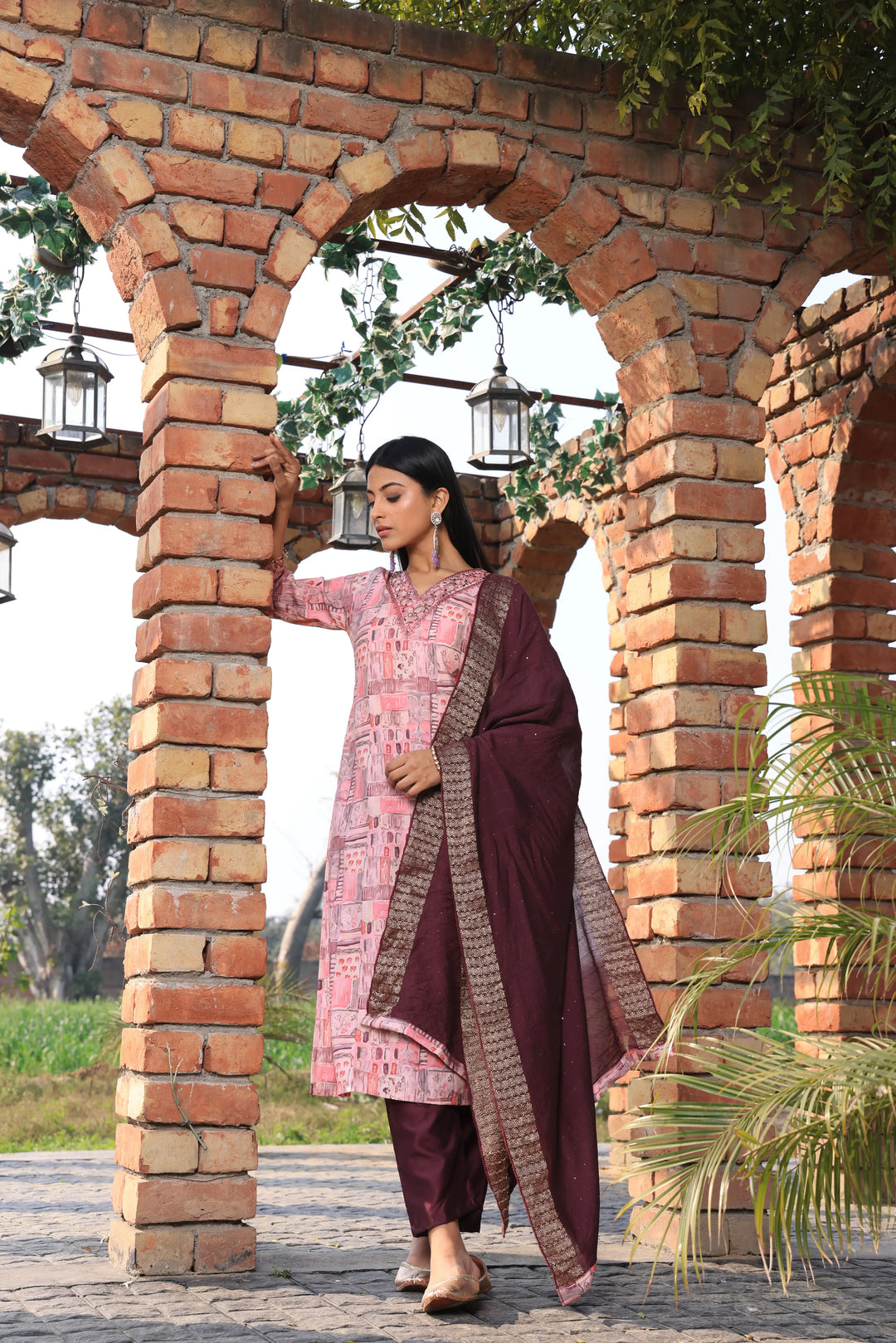 Pink Afghani Suit