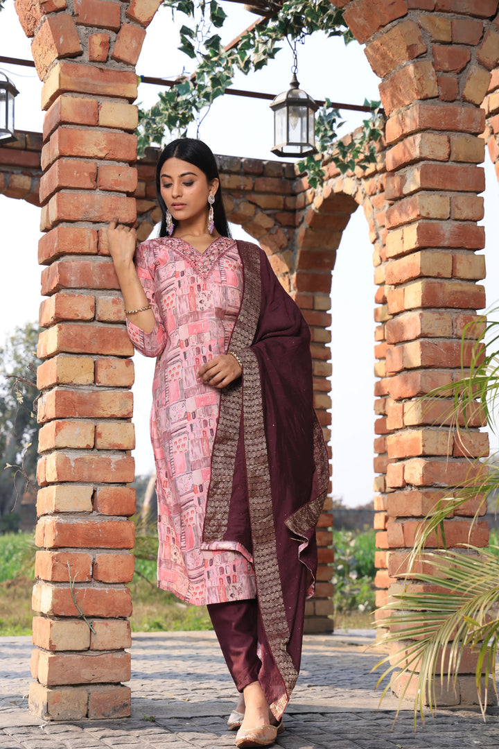 Pink Afghani Suit