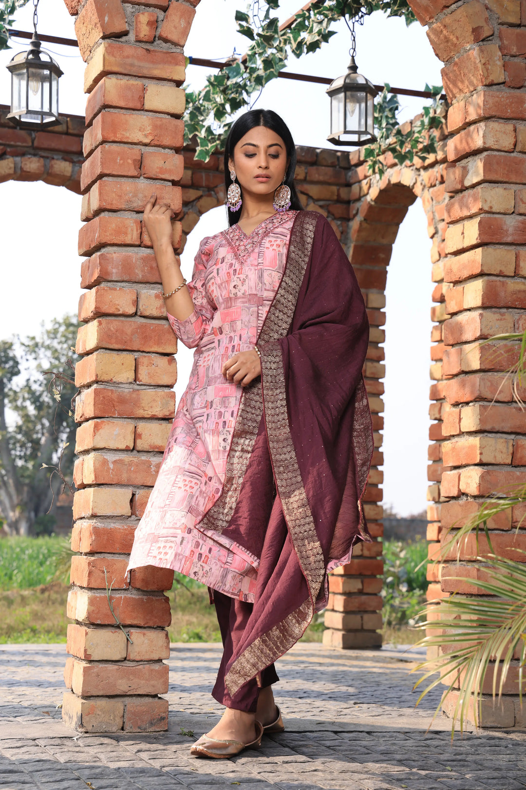 Pink Afghani Suit