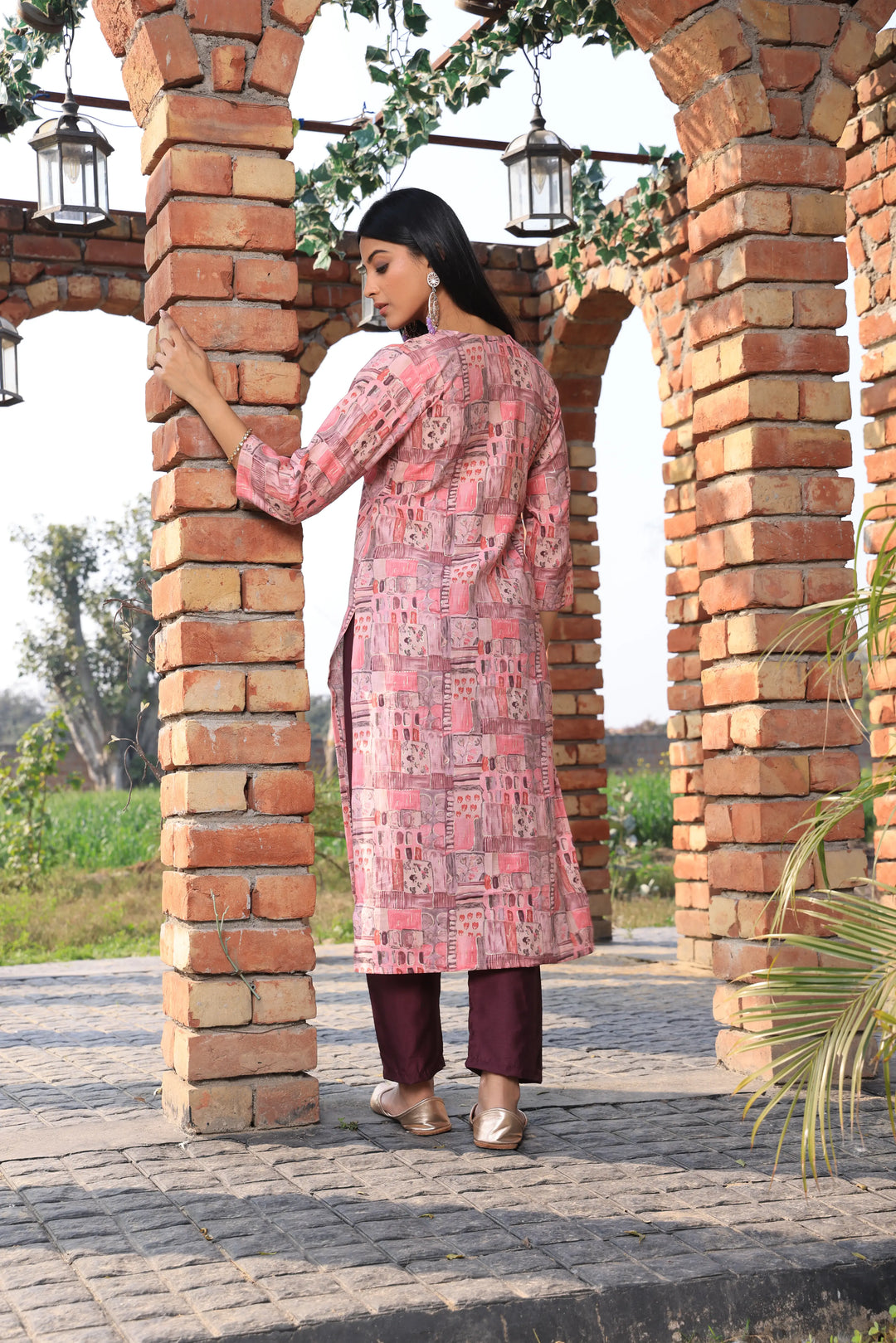 Pink Afghani Suit