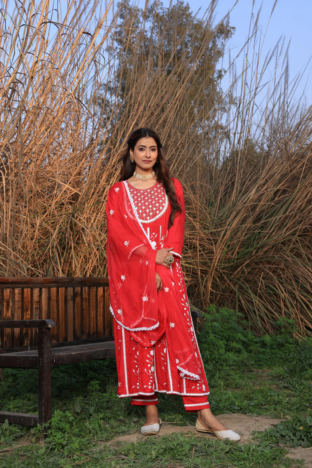 Pink Embroidered Anarkali Suit