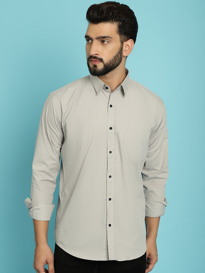 Men's Elevate Your Wardrobe with our Grey Casual Shirt