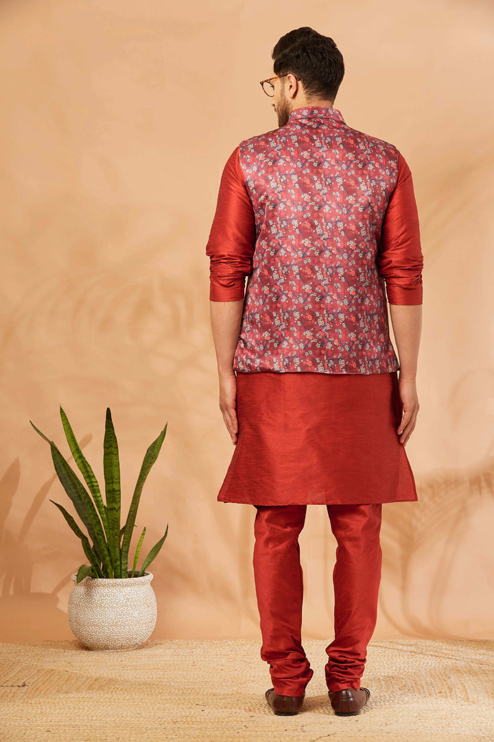 Men's Nehru Jacket Kurta with Churidar Pajama Sets for Timeless Style