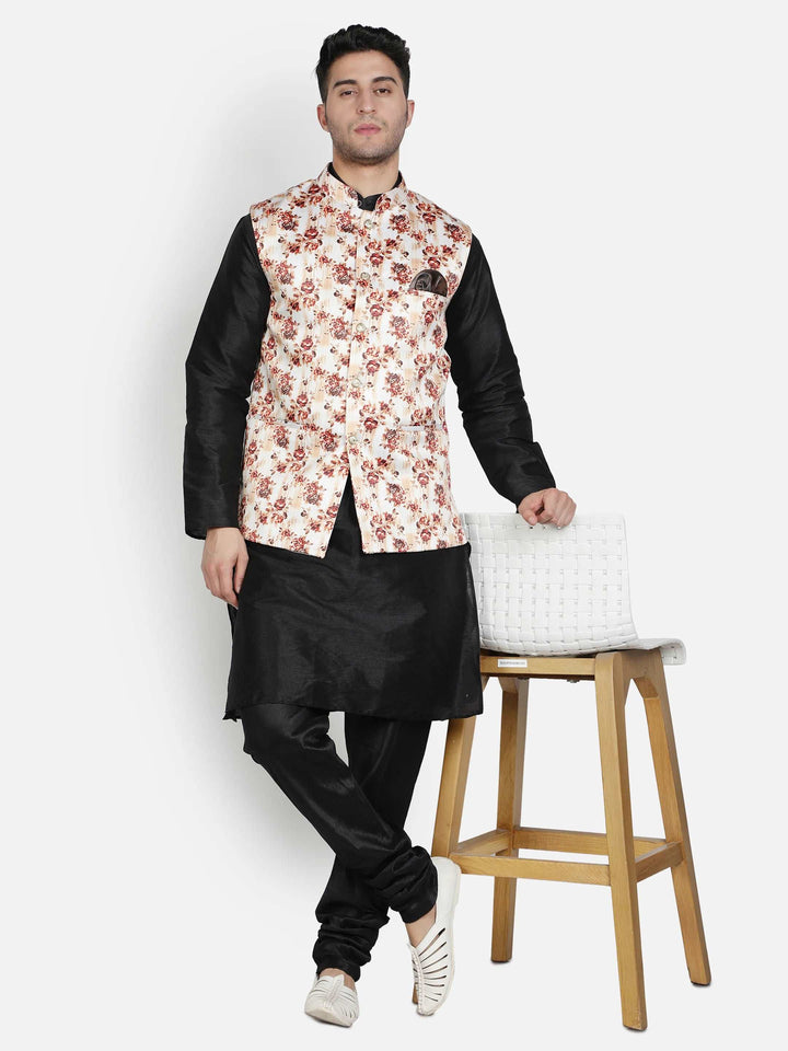 Elevate Your Style Brown and Red Nehru Jackets for Men