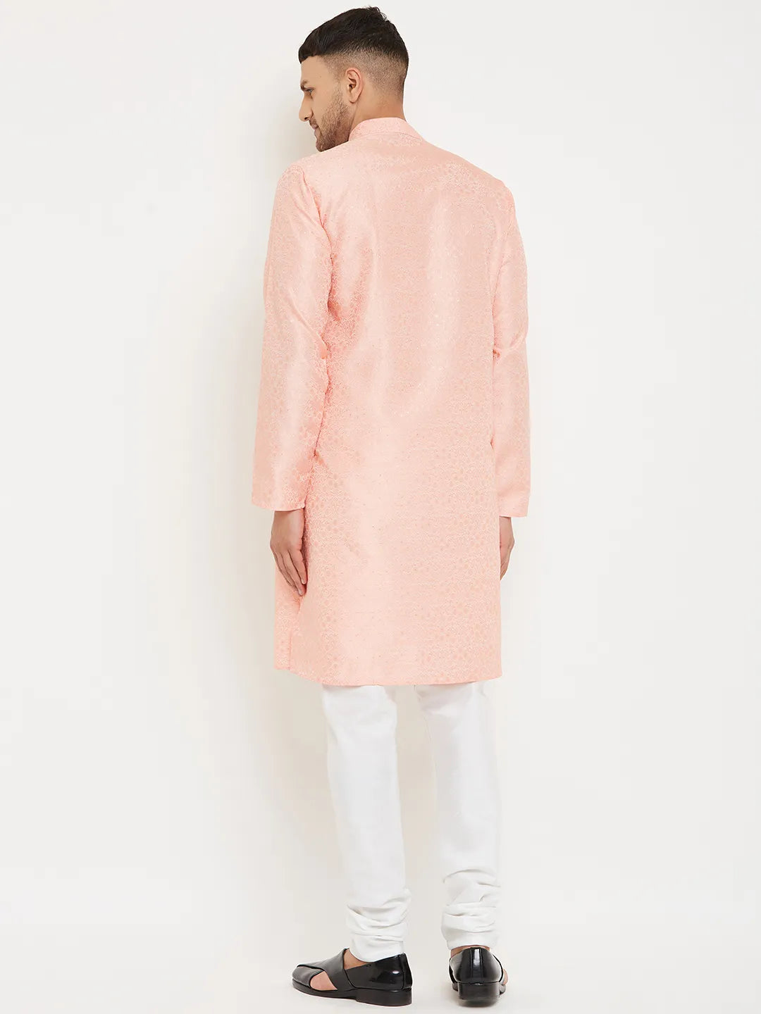 Blush of Elegance Pink Designer Kurta Churidar Sets for Men's