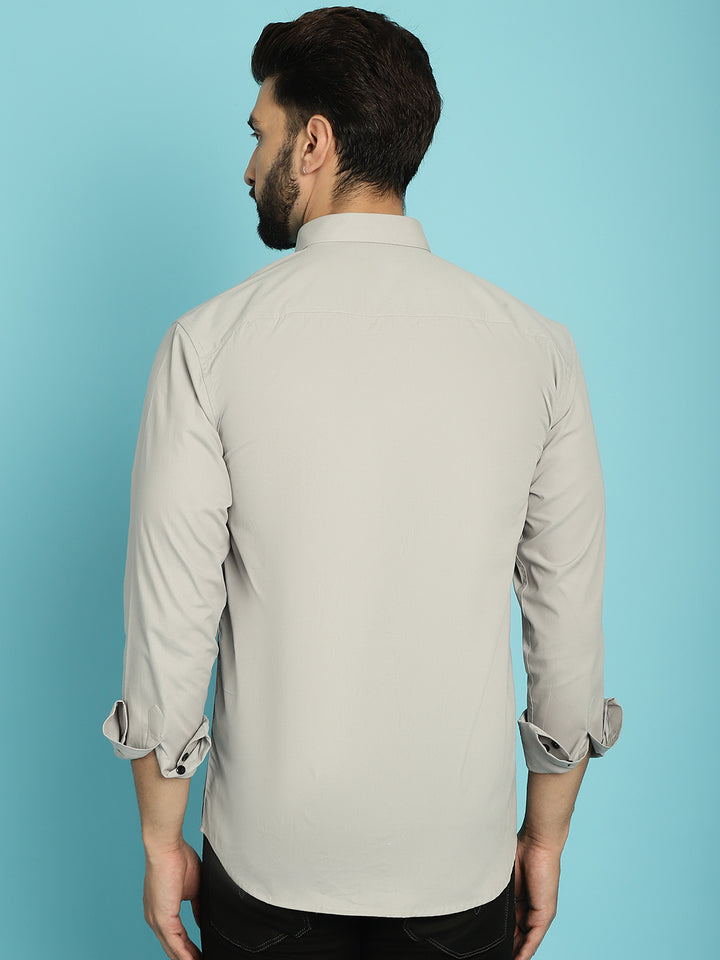 Men's Elevate Your Wardrobe with our Grey Casual Shirt