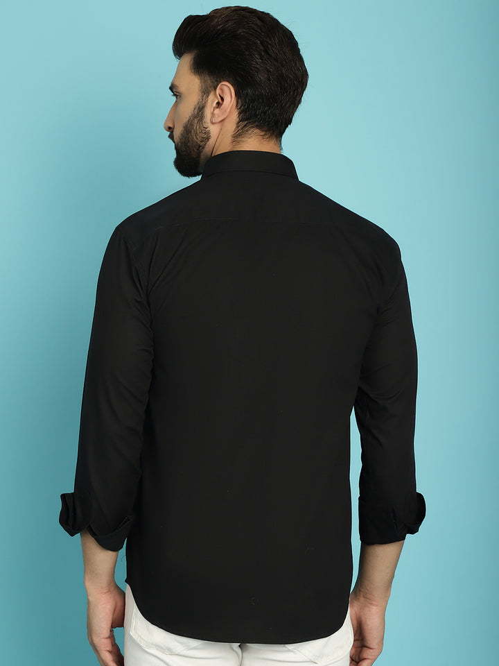 Men's Unleash Timeless Sophistication with Our Black Casual Shirts