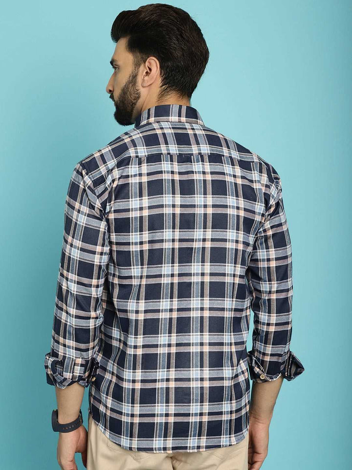 Men's Elevate Your Look with Our Black Check Shirt