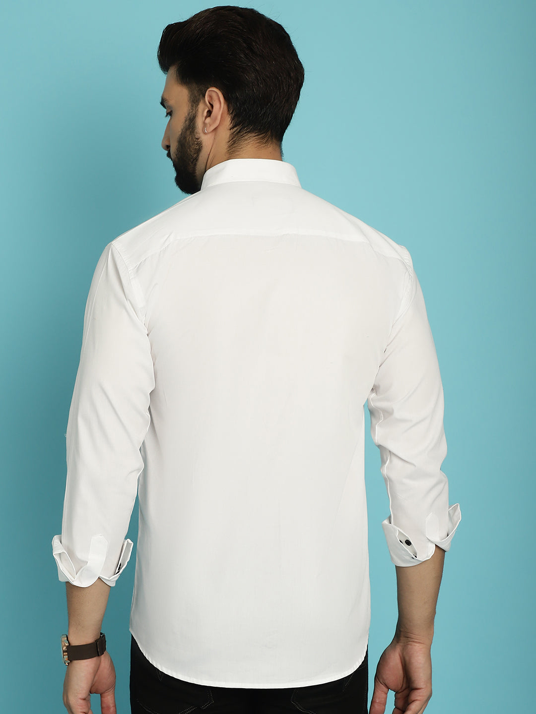 Men's Redefine Casual Sophistication with Our White Casual Shirt