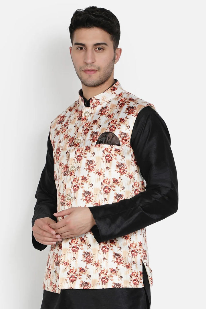 Elevate Your Style Brown and Red Nehru Jackets for Men