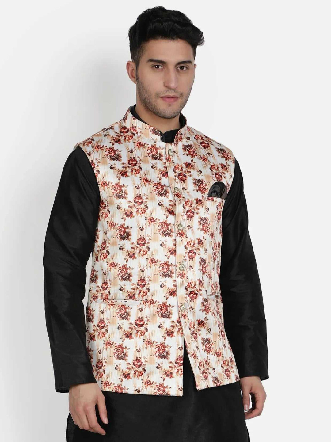 Elevate Your Style Brown and Red Nehru Jackets for Men