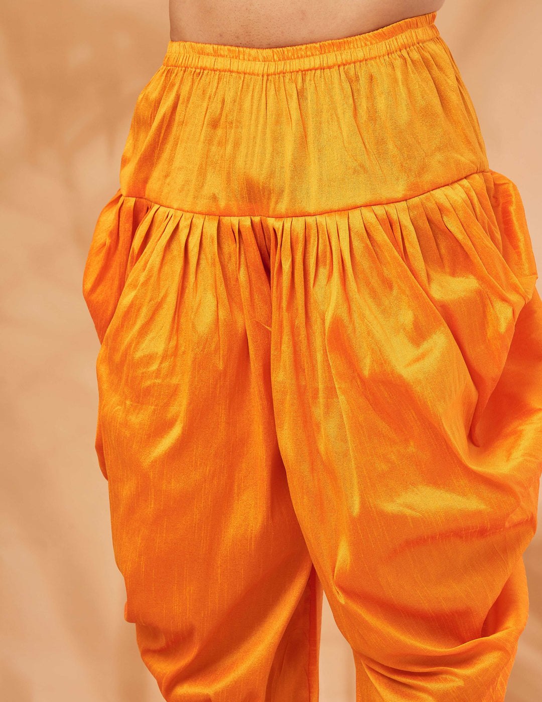 Men's Orange Authentic Indian Dhoti Elevate Your Ethnic Style