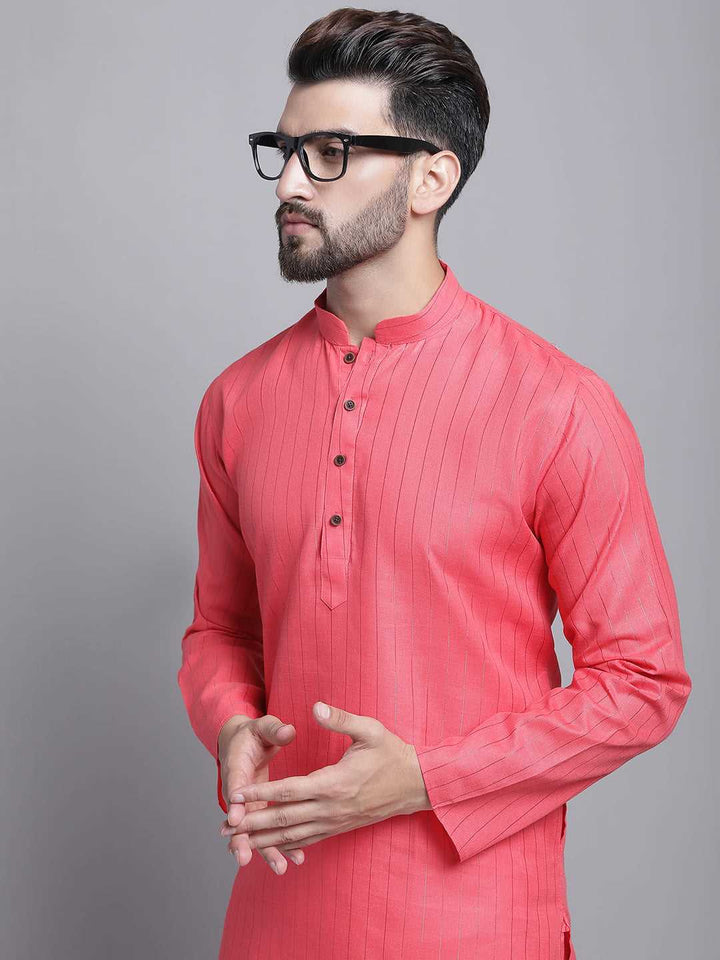 Men's Lining Cotton Regular Black Kurta With Pyjamas.