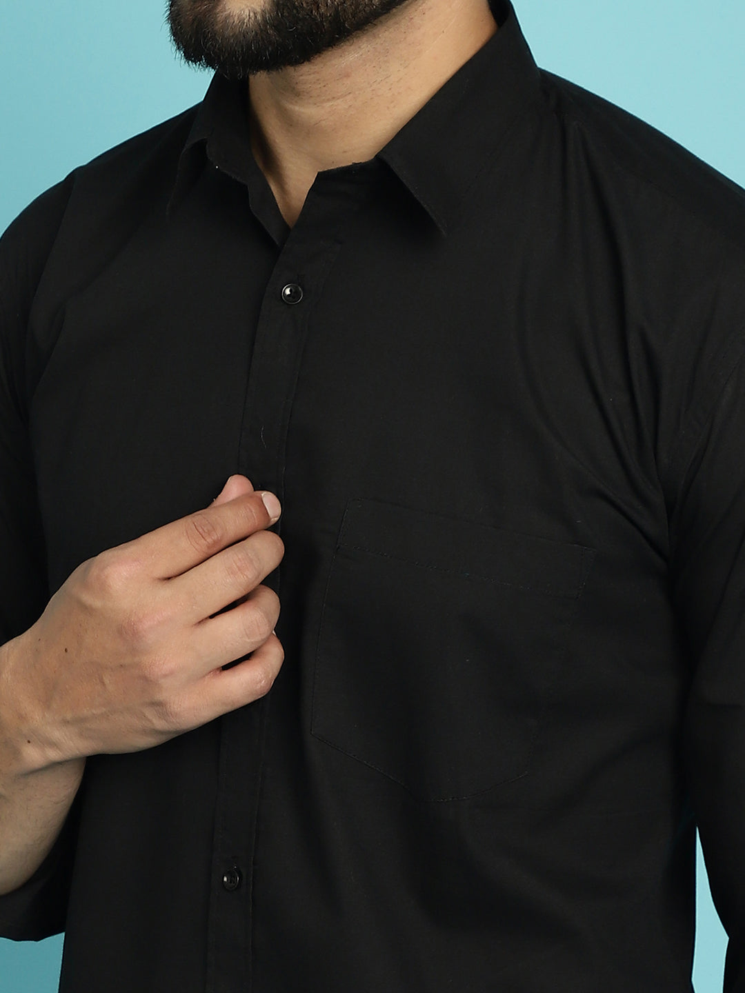 Men's Unleash Timeless Sophistication with Our Black Casual Shirts