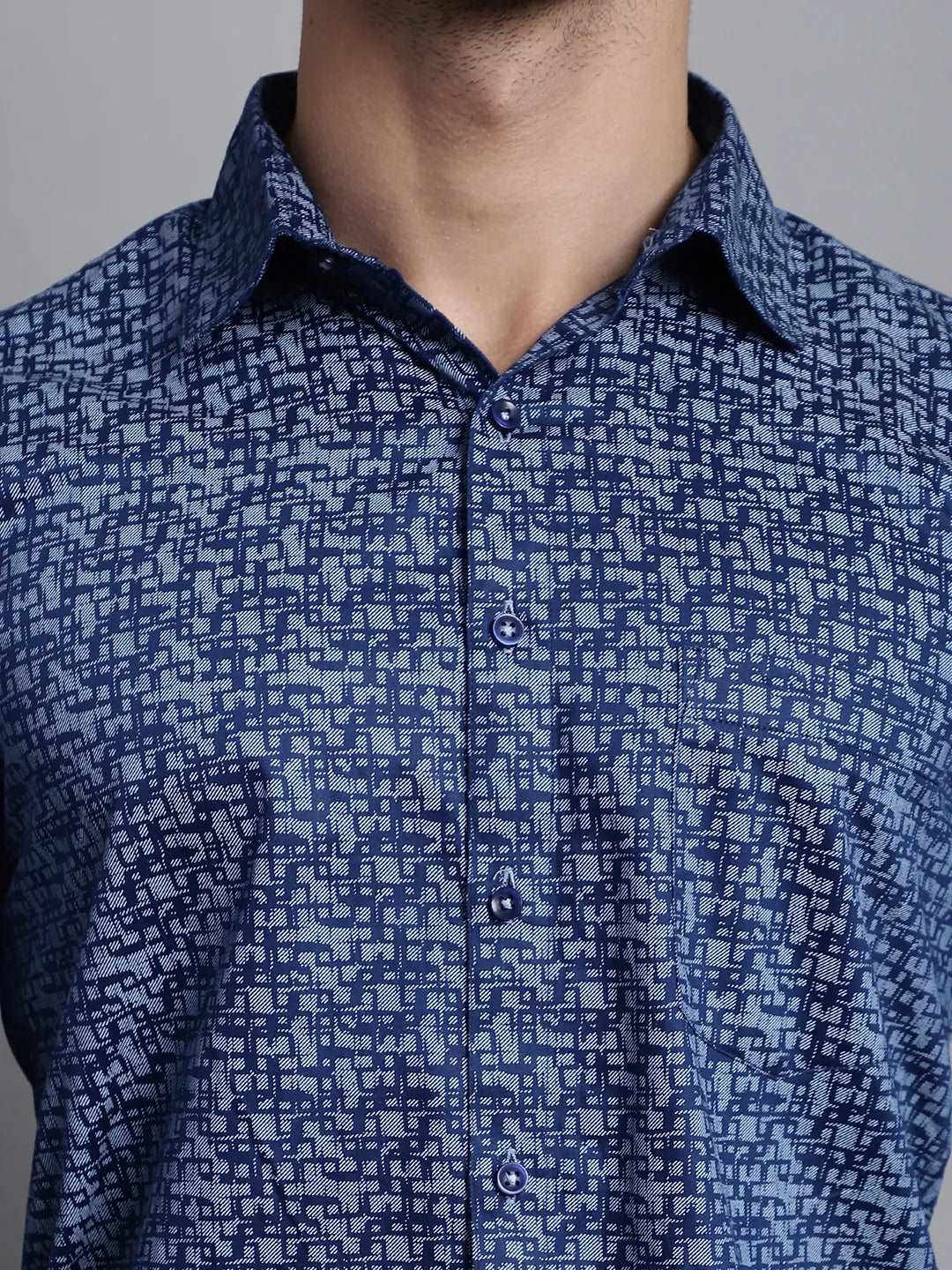 Blue Horizons Elevate Your Wardrobe with Our Stylish Printed Shirts for Men