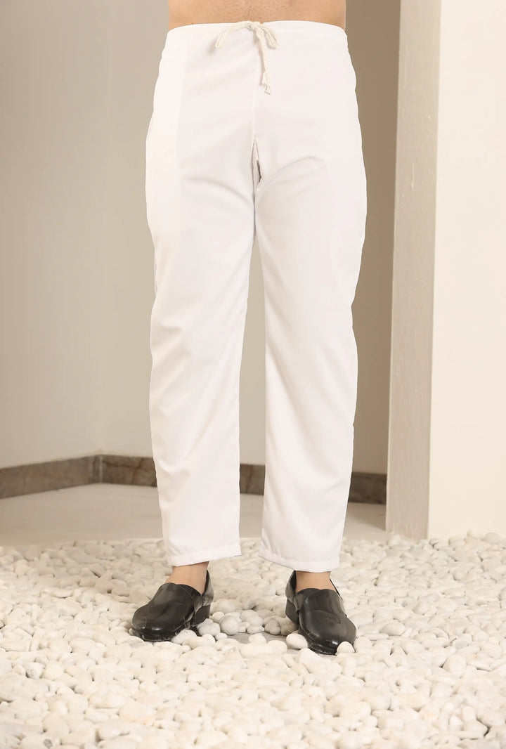 Men's White Nightwear Kurta Pajama Collection