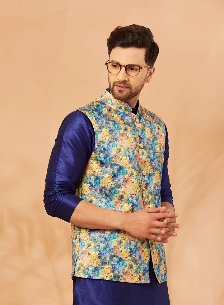 Timeless Elegance Discover Our Exquisite Multi Color Nehru Jackets for Men