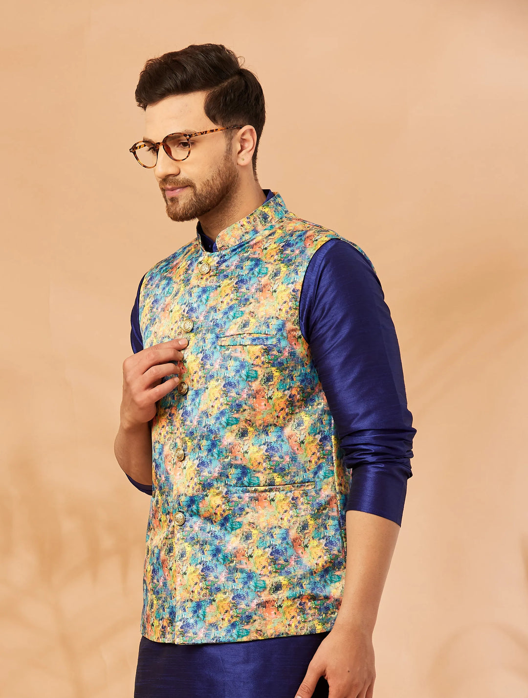 Timeless Elegance Discover Our Exquisite Multi Color Nehru Jackets for Men